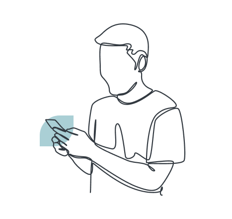 Person having a consultation through their phone